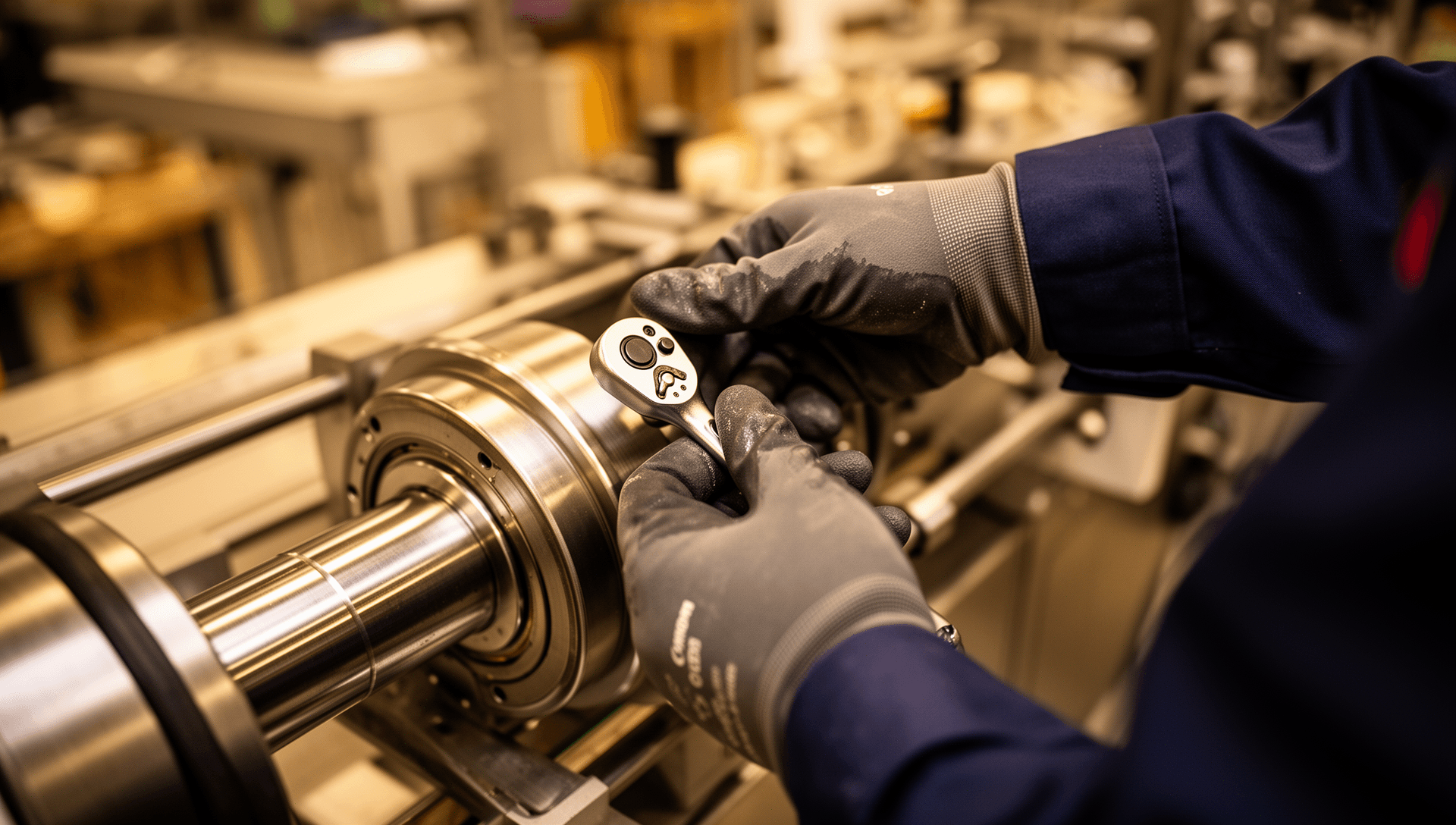 Hunter Harris engineer maintaining food and beverage production equipment on site in the UK